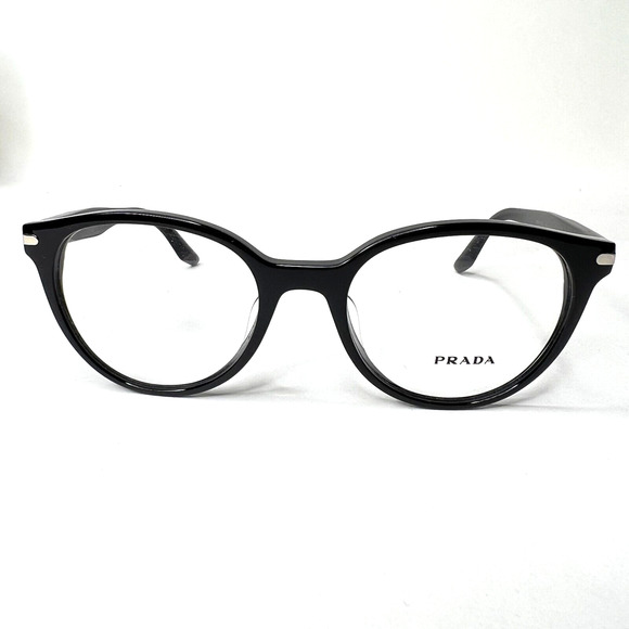 Prada Accessories - Prada Eyeglasses VPR 07T-F 1AB-101 Black Unisex Frame 52-19-140MM ITALY H3772
